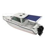 Kit d'extension de pare-soleil arrière pour Cabin Cruiser 2,9x2,9x2,6m bleu Oceansouth MA 045-13B