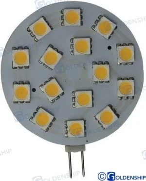 Ampoule g4 vertical 15led 3w 12/30v Goldenship – réf GS10512
