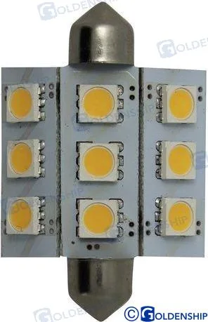 Ampoule navette 9led 2w 10/30v Goldenship – réf GS10529