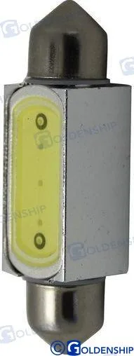 Ampoule navette led sv 1,5w 12v (2) Goldenship – réf GS10525
