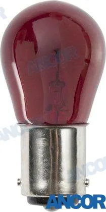 Ampoule rouge 12v 18,4w (2) Ancor – BA15d
