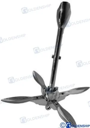 Ancre grappin inox 4,0kg. Goldenship – réf GS61018