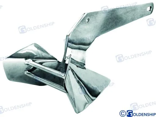Ancre type delta galvanisee 15 kg. Goldenship - réf GS61203