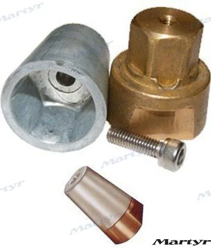 Anode Radice complète en zinc pour arbre de 35 mm (M24 x 2) - Martyr réf. CMPNRAD35C