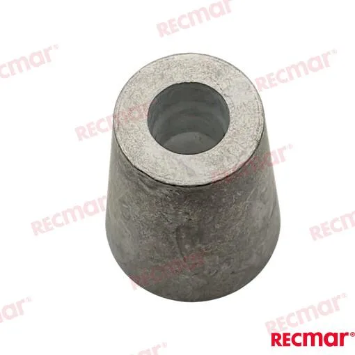 Anode Radice conique en zinc pour arbre de 45 mm - Recmar réf. REC9304