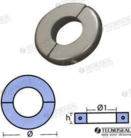 Anode collier 40mm. Tecnoseal - réf TEN00558