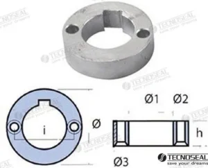 Anode dufour 27mm Tecnoseal – réf TEN01700