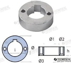 Anode dufour 28mm Tecnoseal - réf TEN01701