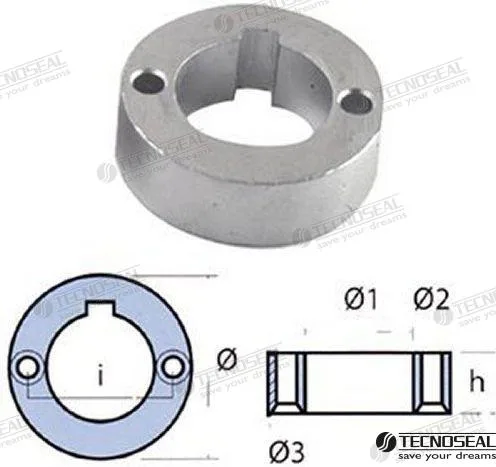 Anode dufour 32mm Tecnoseal - réf TEN01702