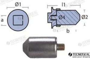 Anode echangeur volvo Tecnoseal - réf TEN00716