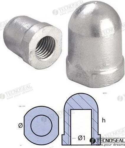 Anode embout d'arbre 20mm p.2 Tecnoseal - réf TEN00494