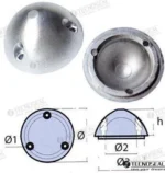 Anode hélice variprop 84 Tecnoseal - réf TEN01072