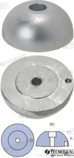 Anode helices orientables d60mm Tecnoseal - JPROP