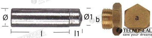 Anode Lombardini d15mm Tecnoseal - réf TEN02353T