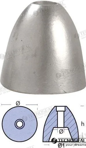 Anode mtf arbre de 20-30mm. Tecnoseal - réf TEN00430MTF