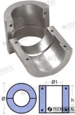 Anode noix d’arbre de 115 mm Tecnoseal - réf TEN00528