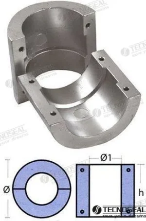 Anode noix d’arbre de 125 mm Tecnoseal - réf TEN00530