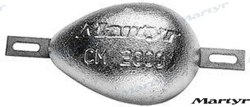 Anode pez avec support 147x95 mm Martyr - réf CM-2000Z