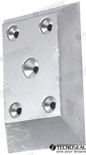 Anode posillipo 122x81x20mm Tecnoseal – réf TEN00215