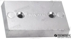 Anode rectangulaire 110x65x20mm Tecnoseal – réf TEN00212
