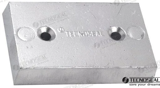 Anode rectangulaire 455x100x50mm Tecnoseal - réf TEN00232