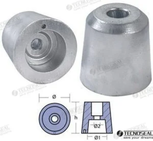 Anode reggiani arbre de 55mm Tecnoseal – réf TEN00467