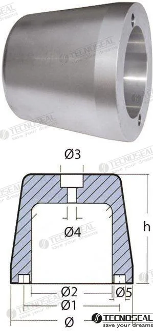 Anode riva splendida 7,05kg. Tecnoseal – réf TEN00437