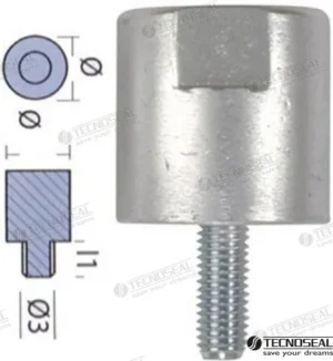 Anode yanmar ø 40 m10 Tecnoseal – 27200-400400