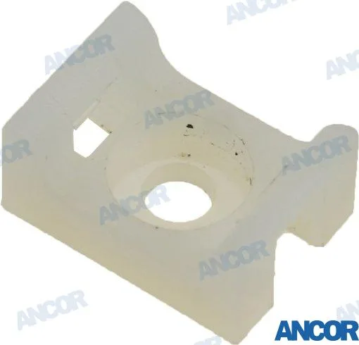 Support à vis en nylon pour colliers, vis 4 mm, supporte jusqu'à 34 kg, lot de 25 - Ancor réf. AM374502