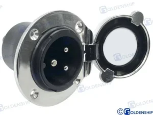 Base socket port inox 16a Goldenship – réf GS11335