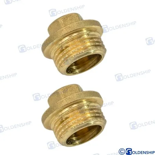 Bouchon mâle 3/8" (lot de 2) - Goldenship réf. GS30280