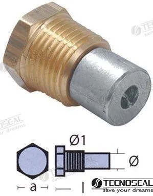 Bouchon p/chauffe-eau ¼” bspt Tecnoseal – Boiler