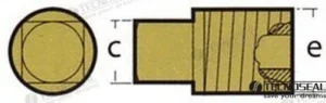Bouchon pour anode caterpillar 2288 Tecnoseal – réf TEN02024TP