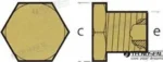 Bouchon pour anode caterpillar 3126 Tecnoseal - réf TEN02029TP