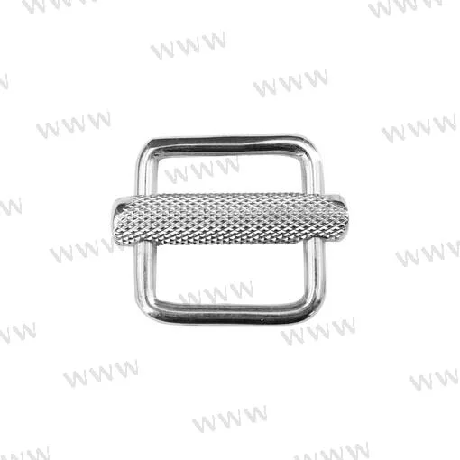 Boucle inox AISI 316 à barrette moletée, 25 mm - Sea Origin réf. SEA72570