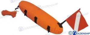 Bouee marqueur de plongee ligne 20m Goldenship – réf GS62039