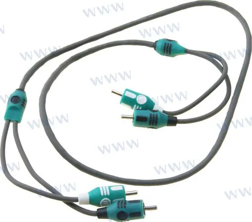 Câble 2 voies RCA 1m Kicker - réf KA47KMI1