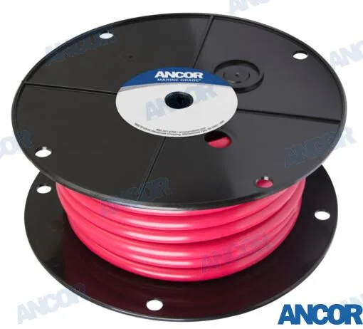 Câble de batterie marin étamé 1 AWG (42,4 mm²) rouge, 30,48 m - Ancor réf. AM115510