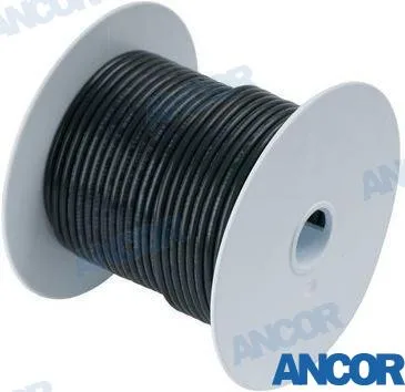 Câble de batterie marin étamé 4 AWG (21,2 mm²) noir, 15,24 m - Ancor réf. AM113005