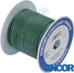 Câble électrique (0,8mm²) vert 152 m Ancor - réf AM100350