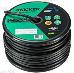 Câble haut parleur & rgb 50 m Kicker – réf KA46KMWRGB150