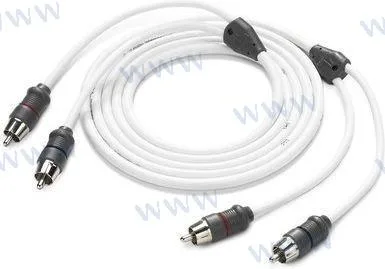 Câble jlaudio 2 canaux interconect 1,83 JL Audio - réf JLM-XMD-WHTAIC2-6