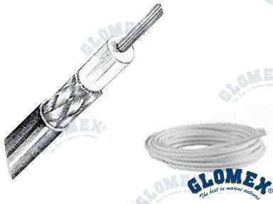 Câble rg58 c/u mil c17 pe 50 ohms 100m Glomex - réf GLORA117