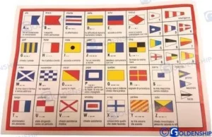 Code drapeaux internationnaux 20×30 Goldenship – réf GS73440