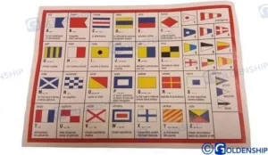 Code drapeaux internationnaux 40×60 Goldenship – réf GS73442