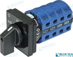 Commutateur rotatif off + 2 120v ac 30a Blue Sea – réf BS6337