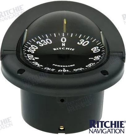 Compas encastré Helmsman HF-742, rose 3 3/4 pouces, noir - Ritchie réf. RITHF-742