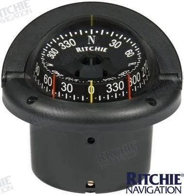 Compas encastré Helmsman HF-743, rose 3 3/4 pouces, noir - Ritchie réf. RITHF-743