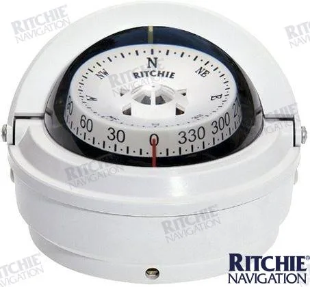 Compas en applique Voyager S-87, rose 76 mm, blanc - Ritchie réf. RITS-87W