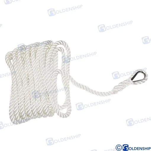 Cordage 3 torons épissé ø14mm 8m blanc Sea Origin - réf SEA00103